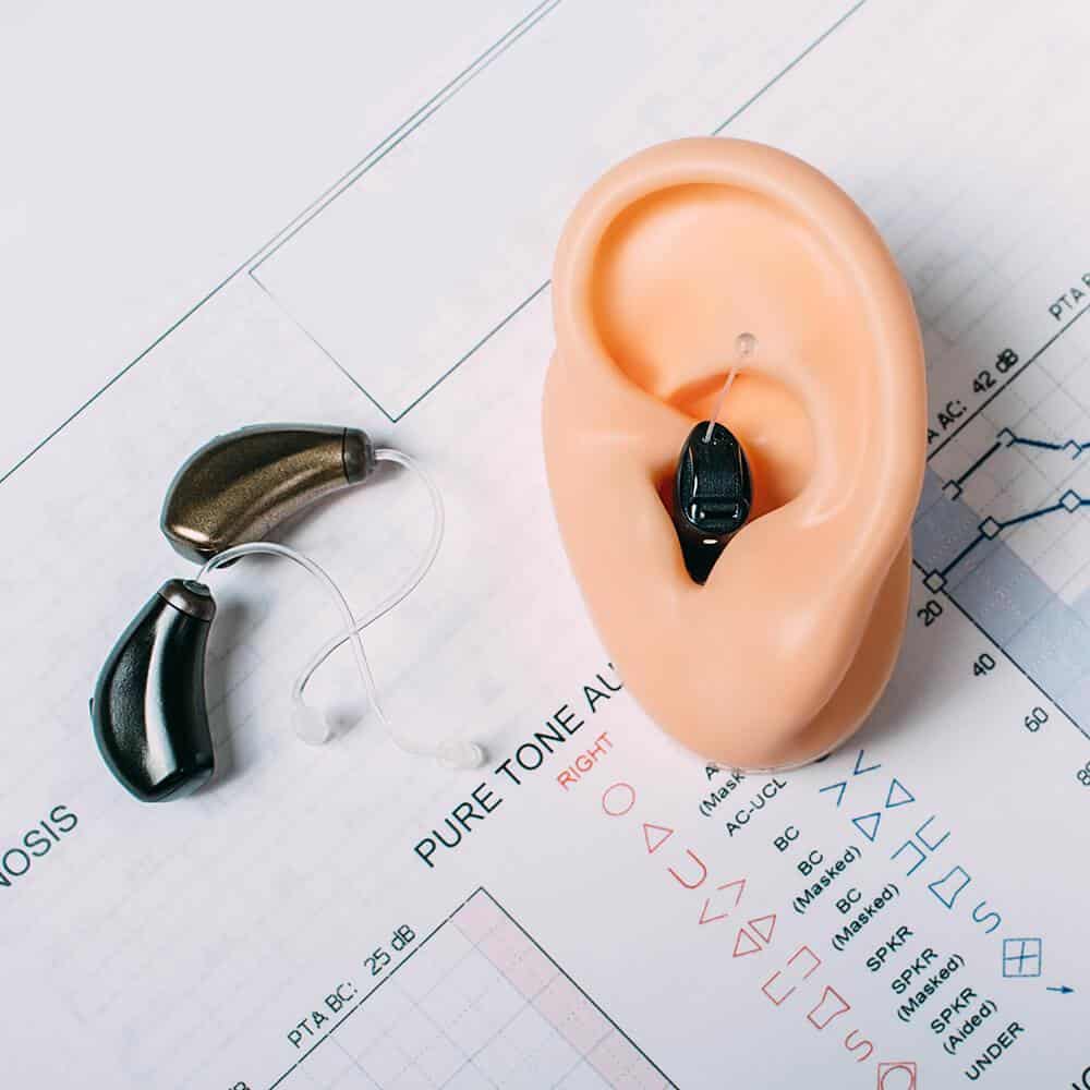 hearing aid in ear mold