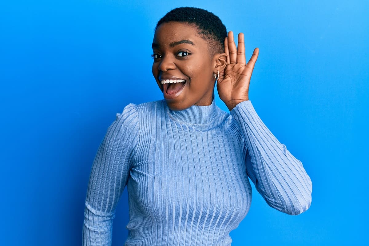 Young african american woman wearing casual clothes smiling with